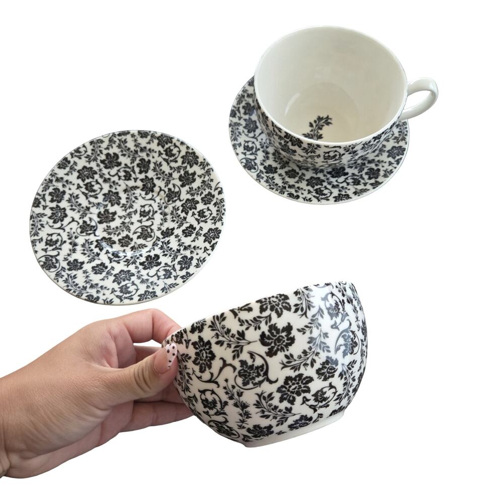 Martha Stewart Collection Floral Mug Set